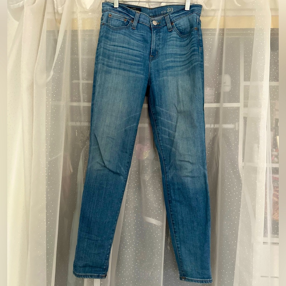 J. Crew Highrise Skinny Jeans, Medium Wash, Women’s 29/30 (runs small)